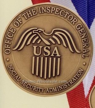 1-1/4" 10 Gauge Solid Bronze Finish Coin/ Medallion