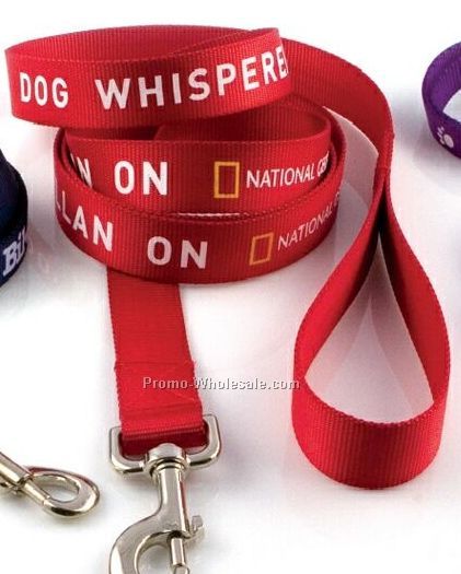 1/2" Screen Printed Dog Leash With 50 Day Shipping
