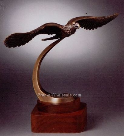 11-1/4"x9-3/4" No Barriers Eagle Sculpture