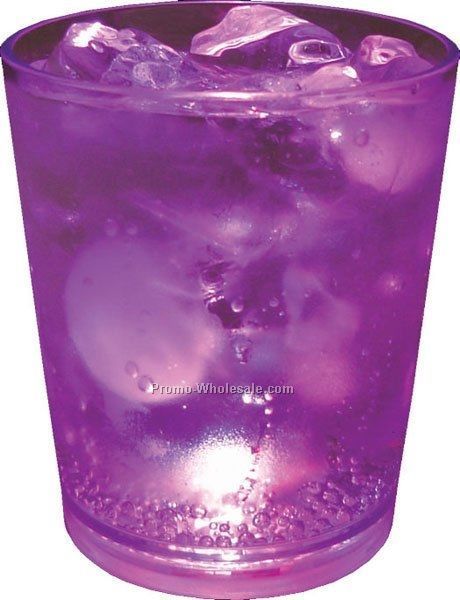 12 Oz. Purple Light Up Pint Glass W/ 3 LED Lights