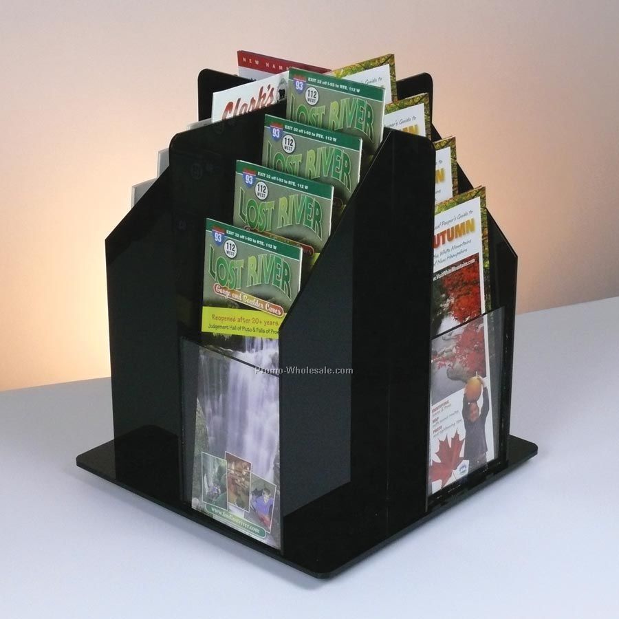 16-pocket Rotating Brochure Holder - Countertop