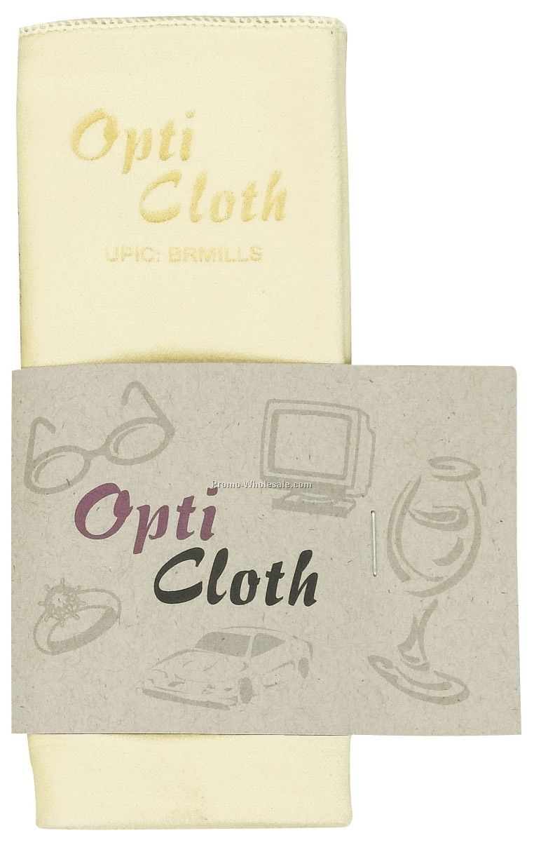 16"x12" Chardonnay/ Cream Laser Engraved Opti (Polishing) Cloth