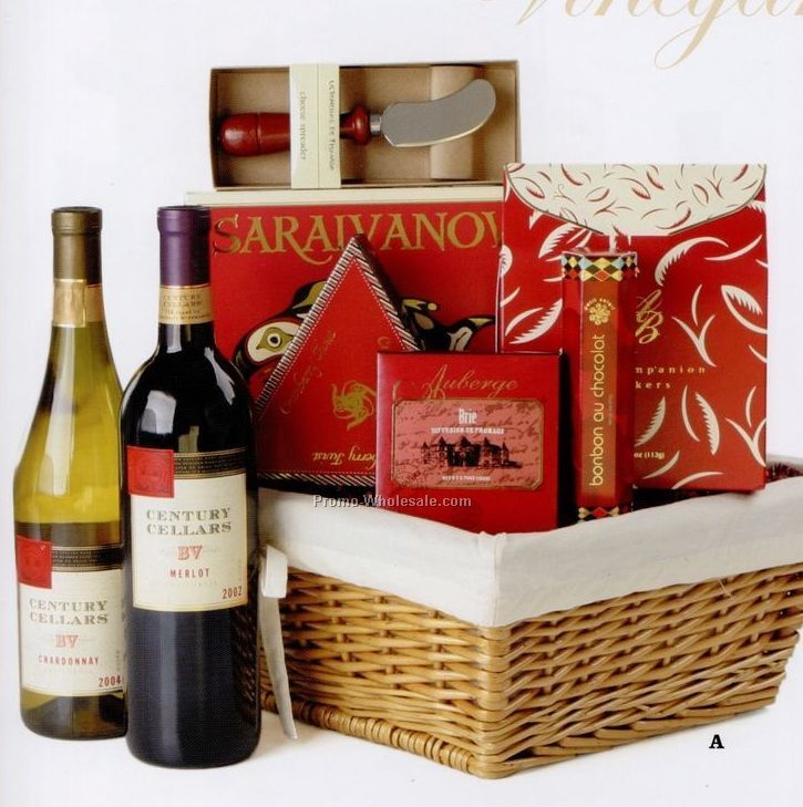 16"x13"x8" Vinyard Classics Wine Retreat W/ Treats