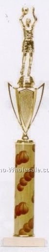 18" Sports Column Trophy (Basketball)