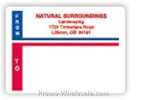 2-15/16"x4" Red & Blue Trim Roll Mailing Labels (Blank)