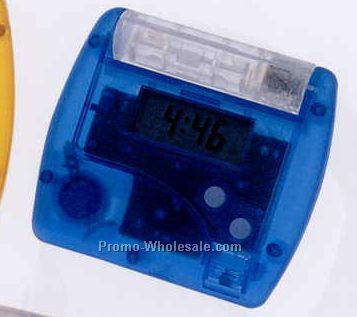 2-3/8"x2-3/4" Translucent Press Up Travel Alarm Clock