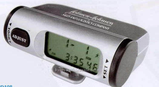 2-5/8"x1-1/4"x2-7/8" Pedometer W/ Calorie Counter (Screened)