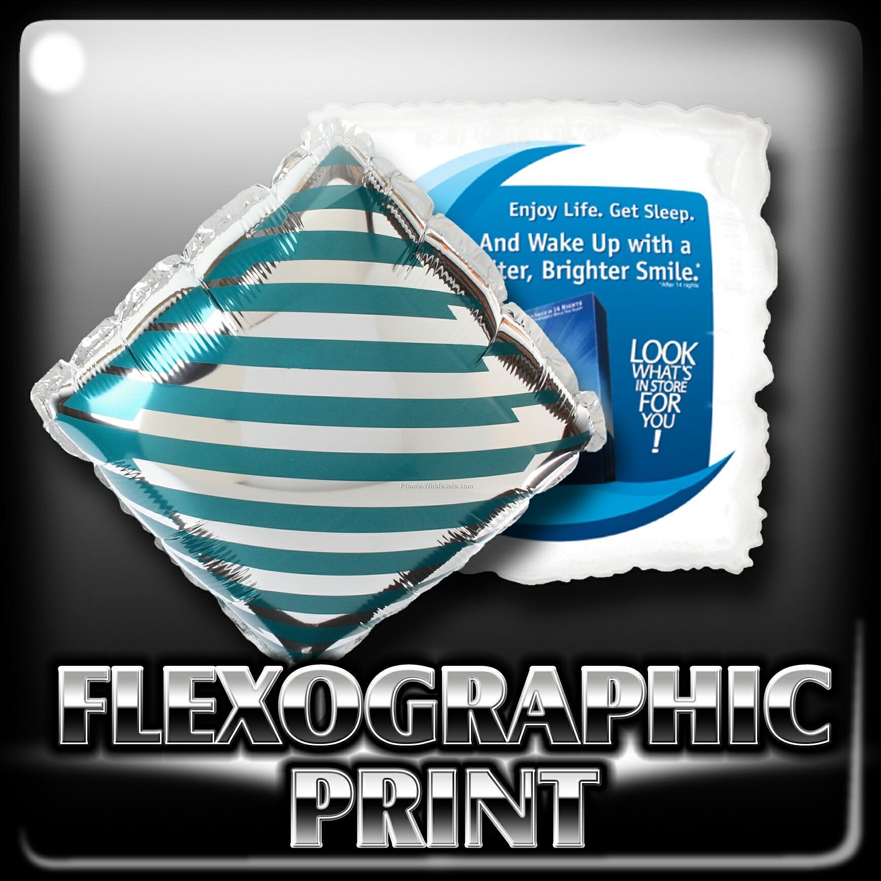 20" Foil / Mylar Square/Diamond Shape; Flexographic Printing