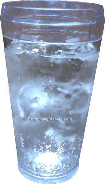 20 Oz. Clear Light Up Pint Glass W/ 5 LED Lights