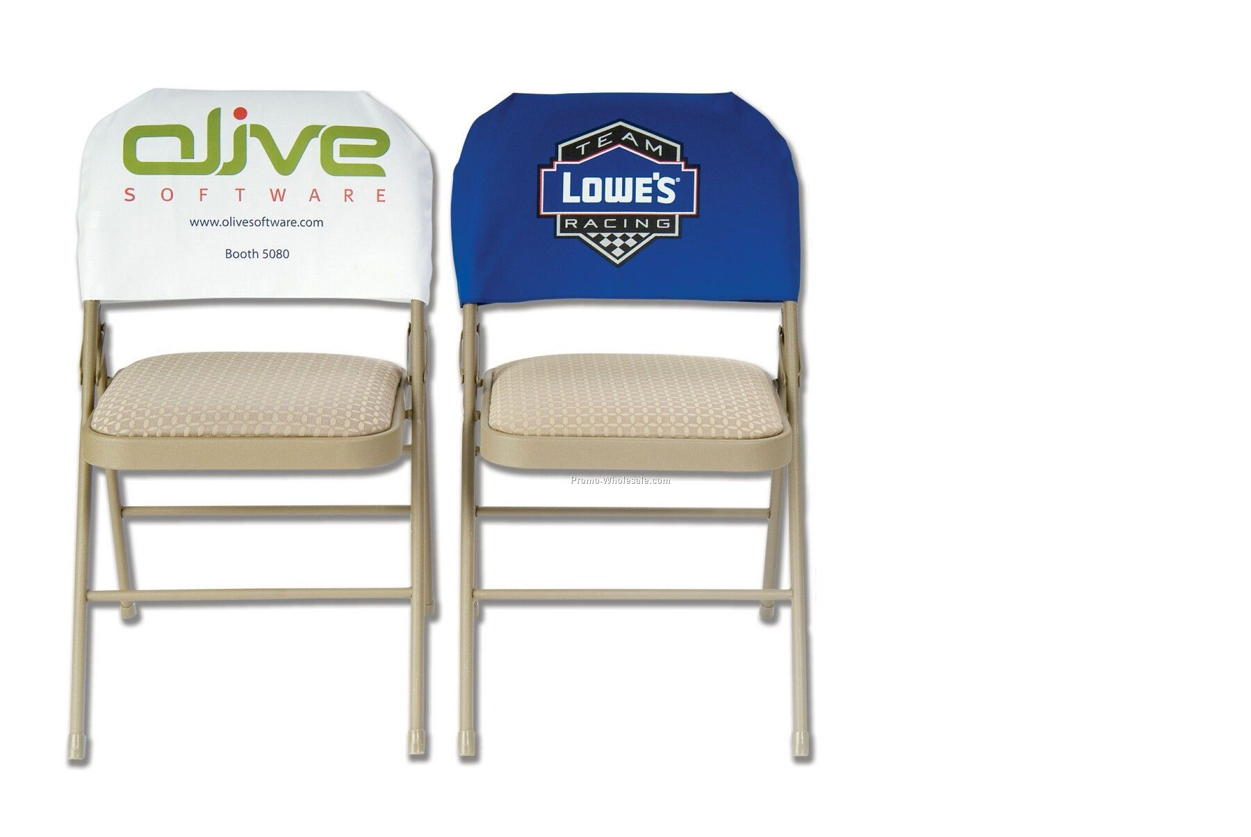 20"x11-1/2" Fitted Twill Chair Back Cover (Printed)