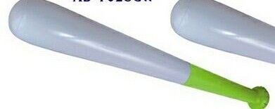 28" White / Lime Green Inflatable Baseball Bat
