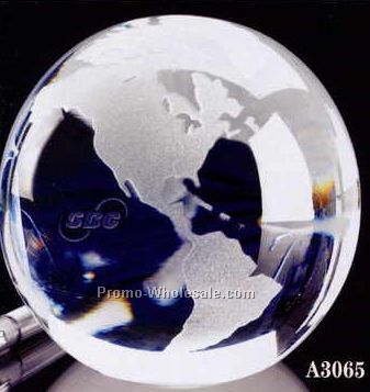 3" Crystal Globe - Clear