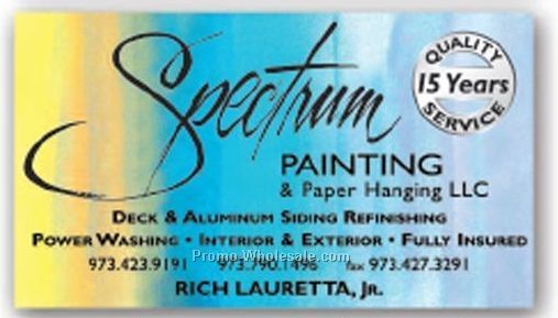 3-1/2"x2" Full Color Business Card Magnet With Square Corner (.030")