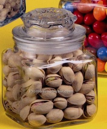 3-1/2"x3" Small 9 Oz. Apothecary Jar W/ Jordan Almonds