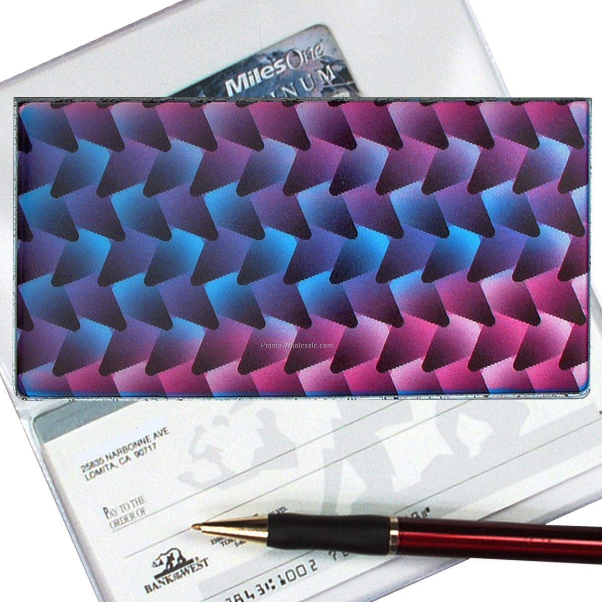 3-3/8"x6-3/8" 3d Lenticular Checkbook Cover - Stock / Pattern