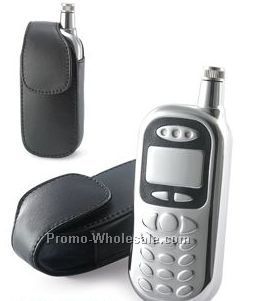 3 Oz. Cell Phone Flask & Leather Pouch