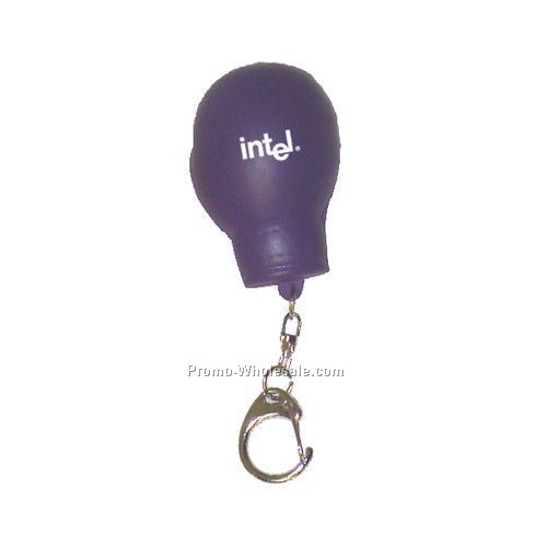 3"x2"x2" Purple Promotional Boxing Glove Keychain