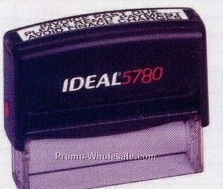 3"x5/8" Ideal 5780 Custom Self Inking Stamp