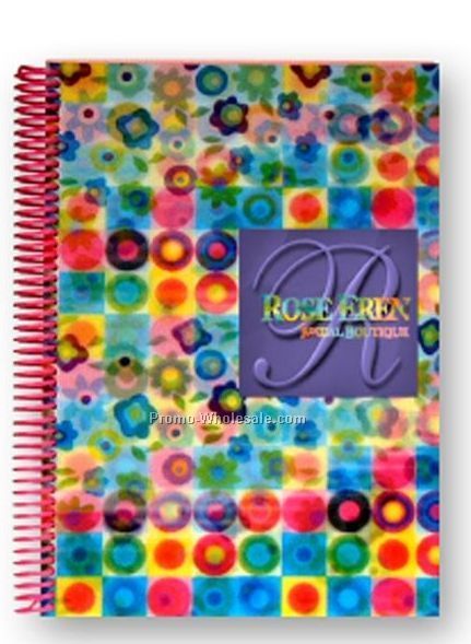 3d Lenticular 8.5" X 11" Notebook With Side Spiral - Custom