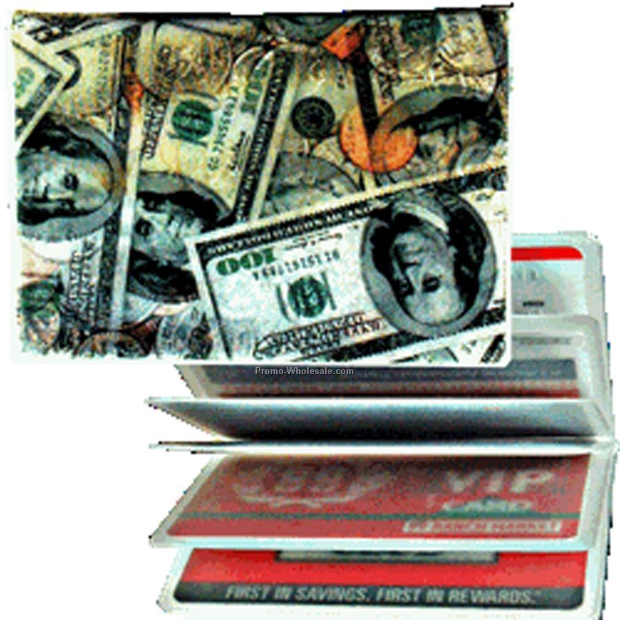 3d Lenticular Id / Credit Card Holder - Stock / Money