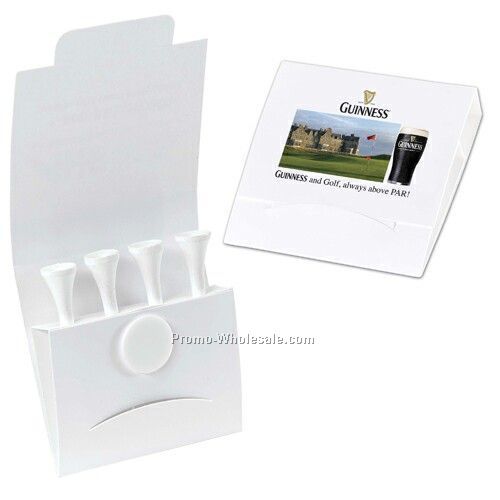 4-1 Golf Tee Packet With 2-1/8" Tees (3 Day Service)