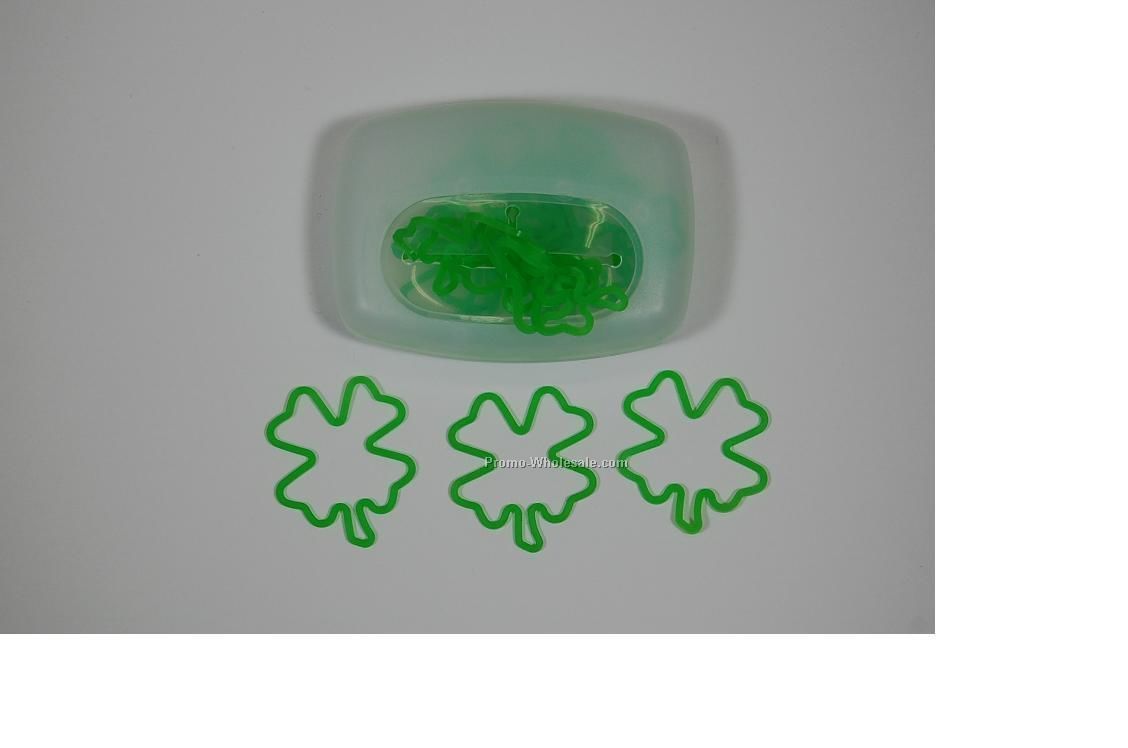 4-leaf Clover Rubberbandz In Dispenser Case