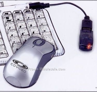 4"x2"x1/2" USB Wireless Optical Mouse