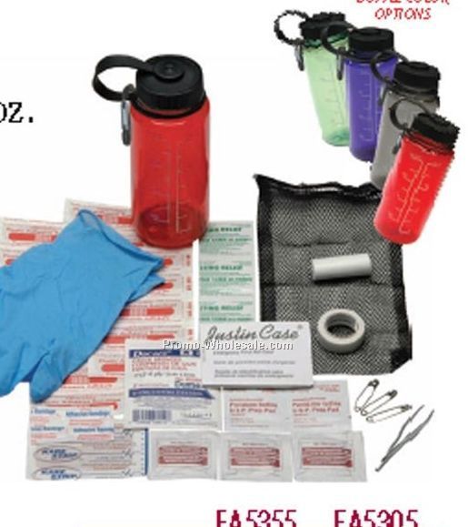 400ml/ 14 Oz. First Aid Bottle Kit W/ Carabiner