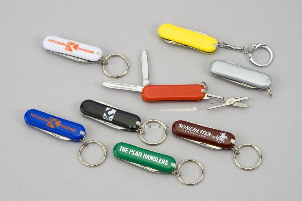 5-function Pocket Knife Keychain Tool