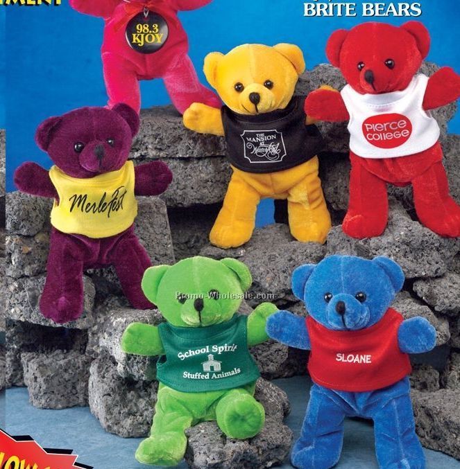 6" Q Group Brite Bear Assortment