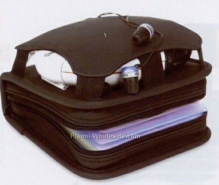 6-1/4"x2"x6-1/4" CD Player Holder With 24 CD Case