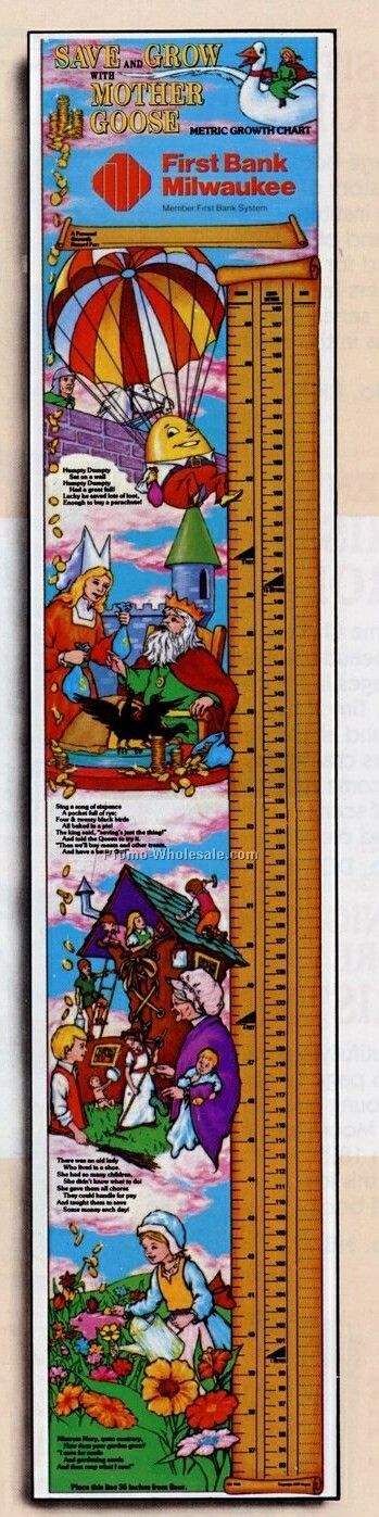 7-1/2"x38" Save & Grow Growth Charts