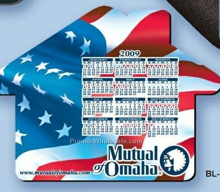 8"x8" Calendar Mouse Pad - House (1/16" Base)