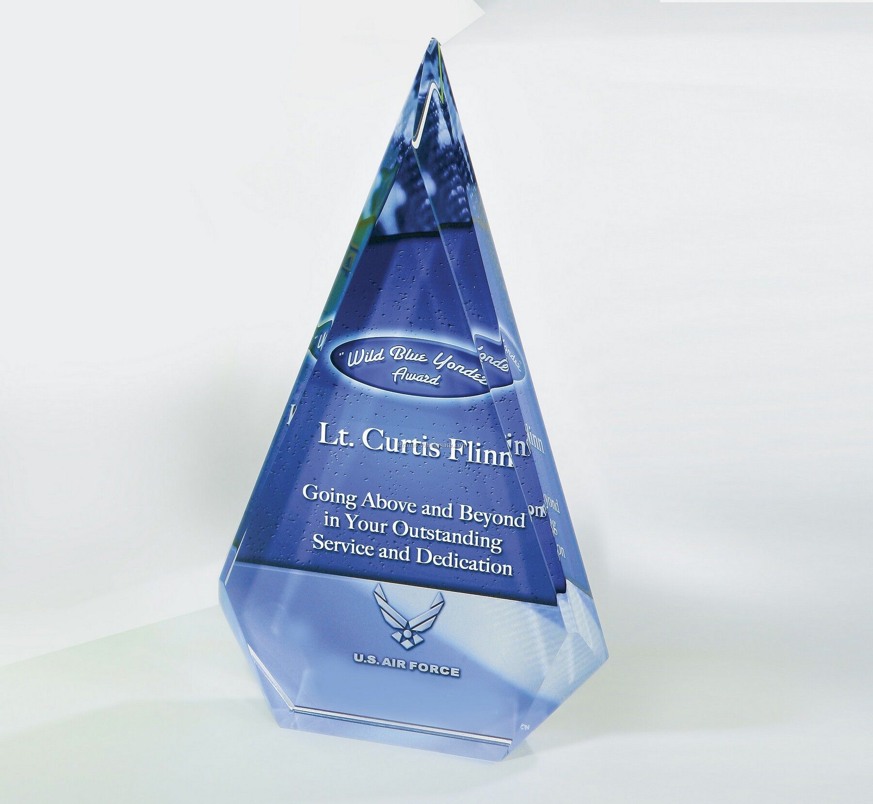 Acrylicolor Desk Award, 4-1/2" X 6" X 1"