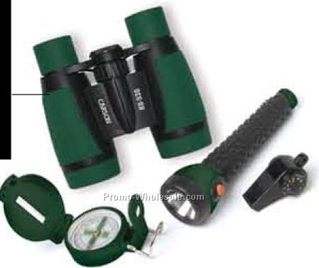 Adventure Pak - 5x30mm Binoculars, Compass, Flashlight & Whistle Pak