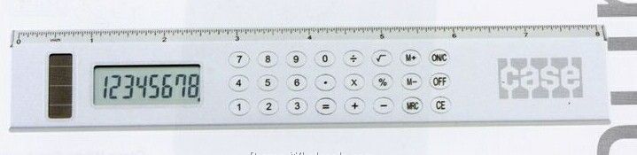 Aluminum Calculator Ruler