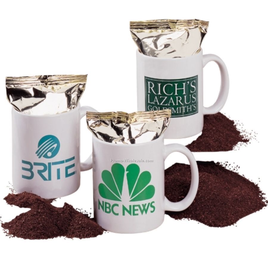 Arise Coffee Mug With One Pot Gourmet Coffee Pack ( 3 Day Shipping)