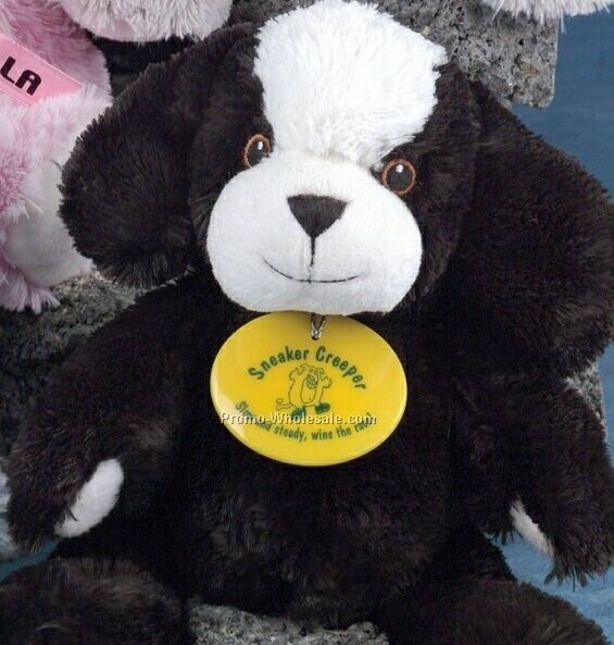 Black Tumbles Stuffed Puppy Dog (11")