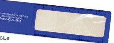 Blue Magnifying Glass Ruler