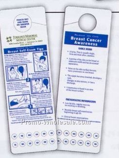 Breast Self Exam Shower Card With Monthly Punch Outs