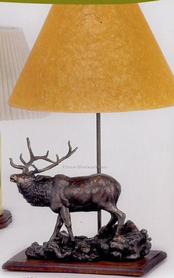 Bull Elk Lamp
