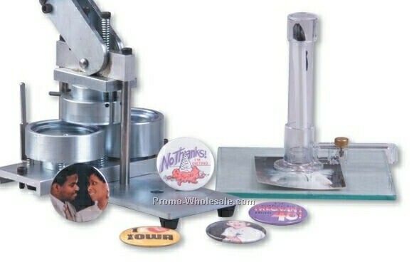 Button Machine W/ Adjustable Rotary Cutter