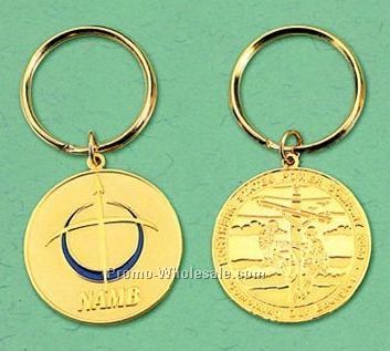 Custom Key Holder - Brass Key Keeper W/ 1-1/2" Medallion