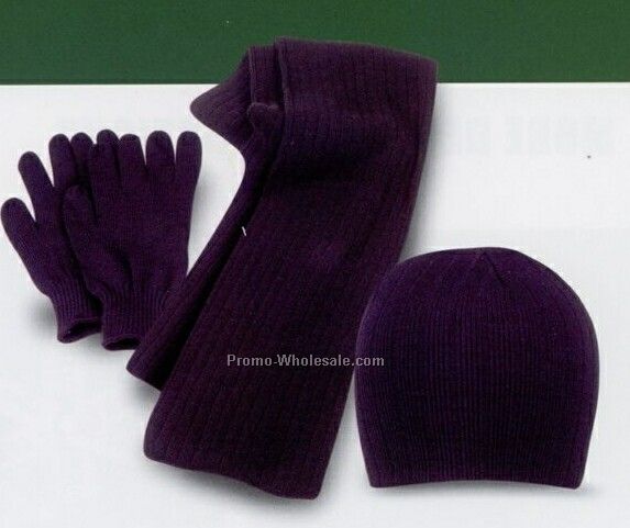 Custom Knit Hat And Gloves