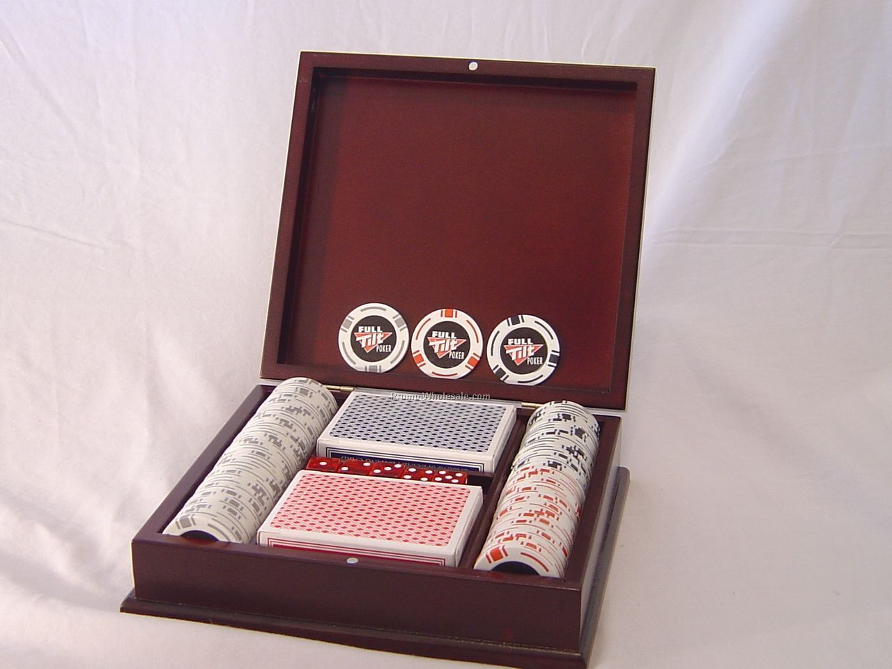 Dark Wood 100 Chip Set (2-color)