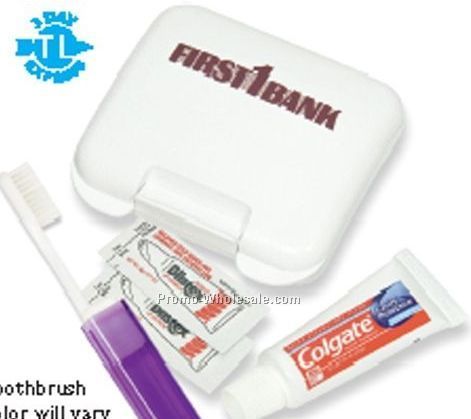 Dental Kit In A Plastic Pocket Tote