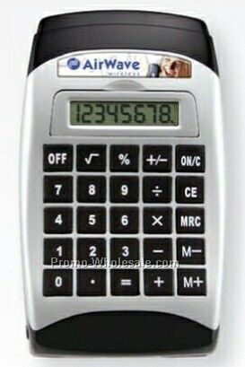 Desktop Calculator W/Tape Dispenser & Pop Out Note Pad (Spectraprint)