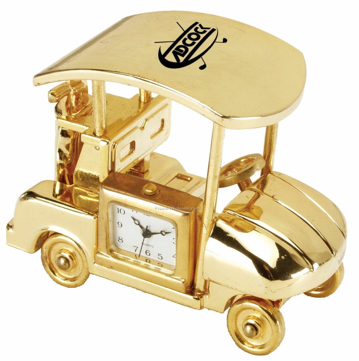 Die Cast Golf Cart Clock