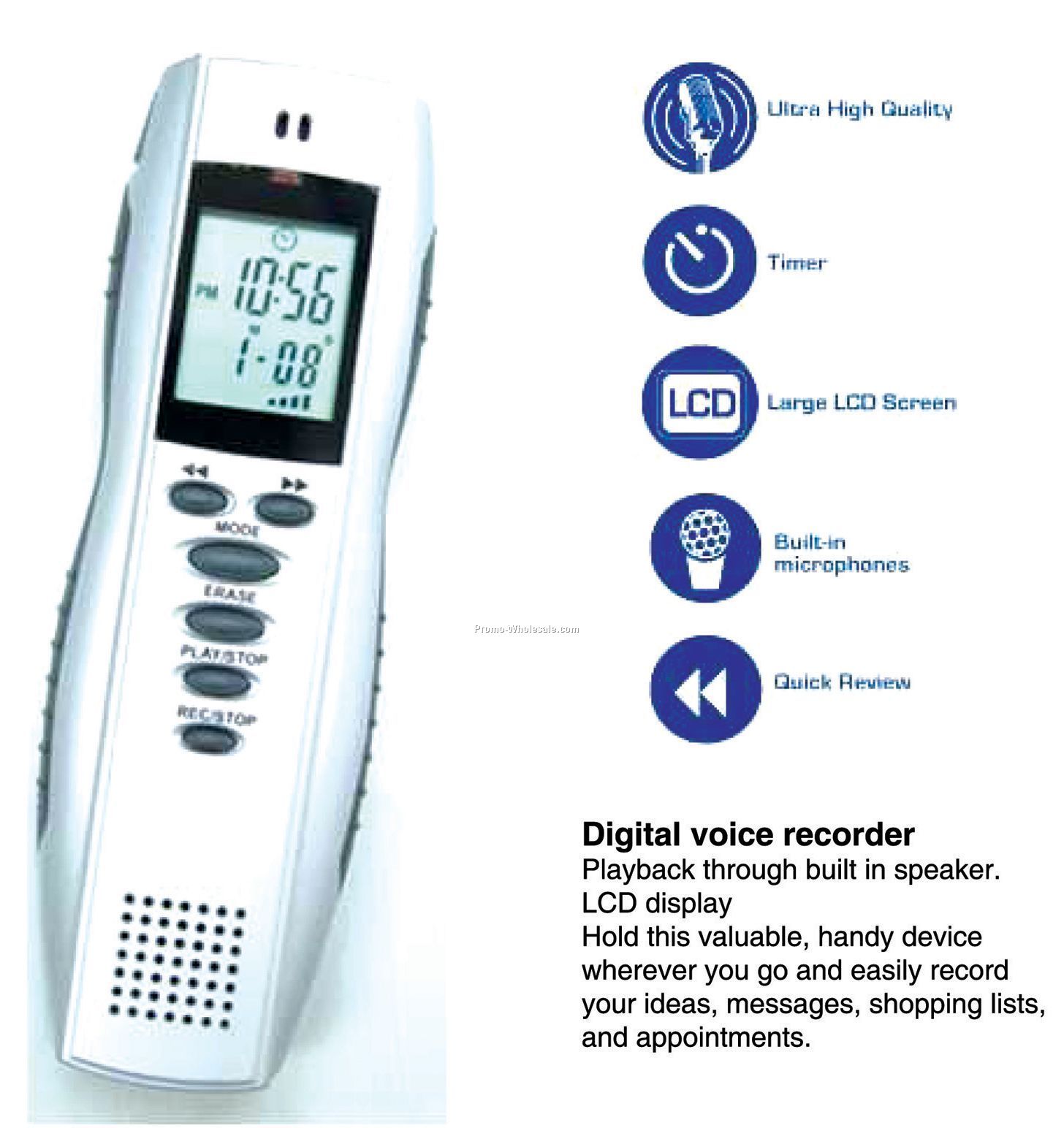 Digital Voice Recorder ( 2.5 Minutes Recording Time )