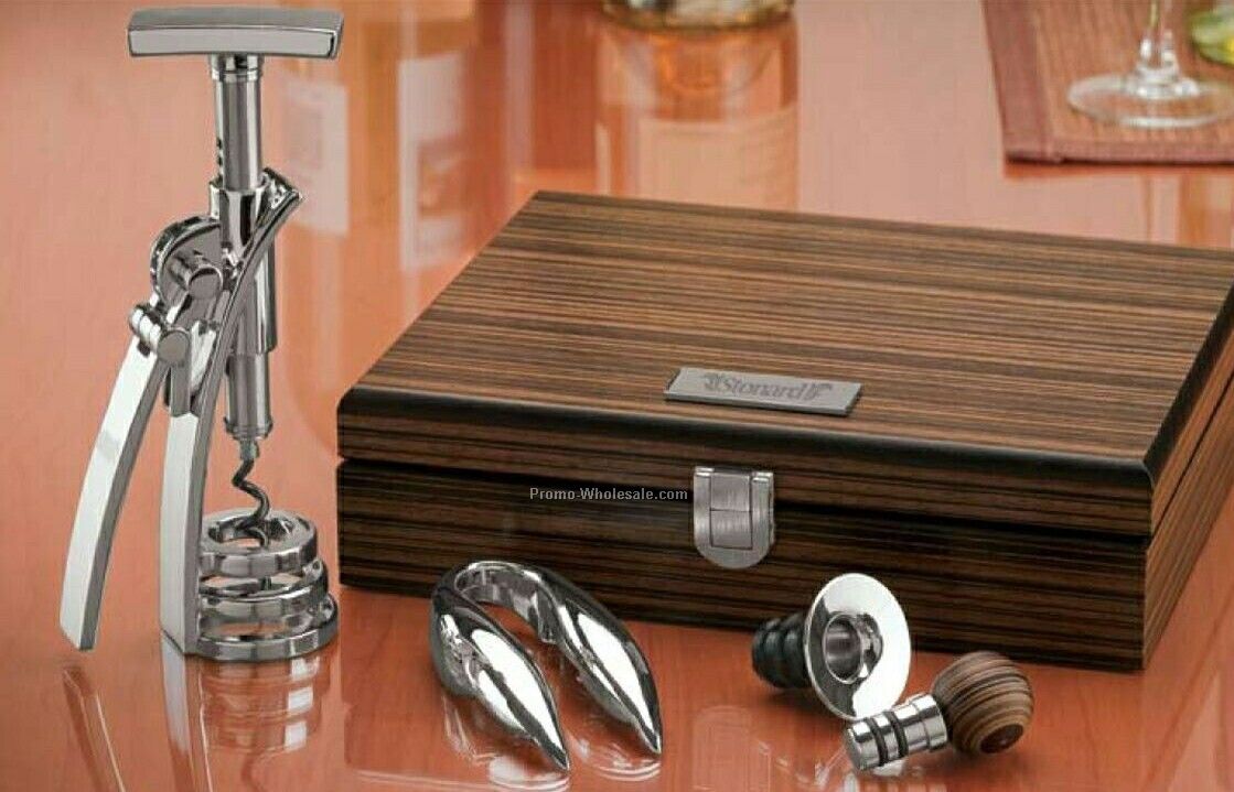 Essentials Tappi II Wine Set 8-5/8"x7-1/4"x2-1/4"